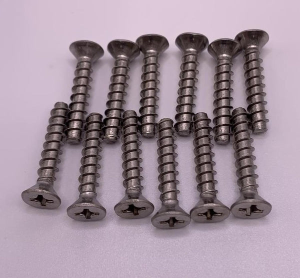 Lamprey Hardware Skimmer Stainless Steel 12 Piece Screw Kit fits Aquador Faceplate 1084 71084 - LHSL12