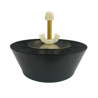 #16 Winter Blow Thru Expansion Plug With Schrader Valve For 4 Inch Pipes - LHBP16