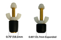 #2 Winter Blow Thru Expansion Plug With Schrader Valve For 3/4 Inch Tubes - LHBP2