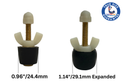 #4 Winter Blow Thru Expansion Plug With Schrader Valve For 3/4 Inch & 1 Inch Pipes - LHBP4