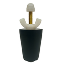 #5-7 Tapered Winter Blow Thru Expansion Plug With Schrader Valve For 1''- 1.25 Inches - LHBP57