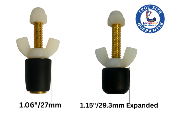 #5 Winter Blow Thru Expansion Plug With Schrader Valve For 1 Inch Tubes - LHBP5