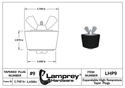 #9 Winter Expansion Rubber Plug Standard For 1 1/2 Inch Pipes & 1 3/4 Fittings - LHP9