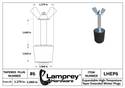 #6 Winter Extended Rubber Expansion Plug For 1 Inch Fittings - LHEP6