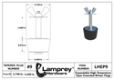 #9 Winter Extended Rubber Expansion Plug For 1 1/2 Inch Pipes & 1 3/4 Inch Fittings - LHEP9