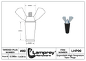 #00 Extended Life Winter Expansion Rubber Plug w/ All Stainless Steel Bolts For 1/2 Inch Pipes - LHXP00