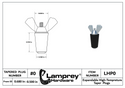 #0 Extended Life Winter Expansion Rubber Plug w/ All Stainless Steel Bolts For 1/2 Inch Pipes - LHXP0