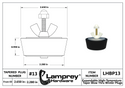 #13 Winter Blow Thru Expansion Plug With Schrader Valve For 2 1/2 Inch Pipes - LHBP13