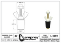 #2 Winter Blow Thru Expansion Plug With Schrader Valve For 3/4 Inch Tubes - LHBP2