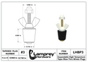 #3 Winter Blow Thru Expansion Plug With Schrader Valve For 3/4 Inch Pipes - LHBP3