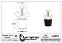 #5 Winter Blow Thru Expansion Plug With Schrader Valve For 1 Inch Tubes - LHBP5