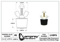 #6 Winter Blow Thru Expansion Plug With Schrader Valve For 1 Inch Fittings - LHBP6