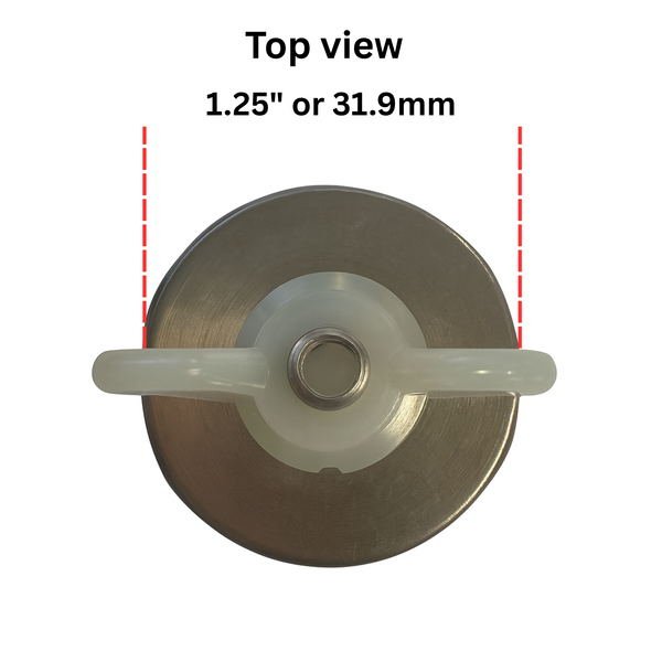 1.25 inch Straight Winter Plug Rubber - Expands Tight Fit - LHSP125