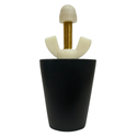 #7-10 Tapered Winter Blow Thru Expansion Plug With Schrader Valve For 1.25 - 1.50 Inches - LHBP710