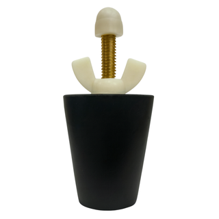 #7-10 Tapered Winter Blow Thru Expansion Plug With Schrader Valve For 1.25 - 1.50 Inches - LHBP710