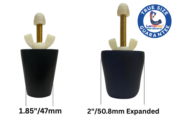 #7-10 Tapered Winter Blow Thru Expansion Plug With Schrader Valve For 1.25 - 1.50 Inches - LHBP710